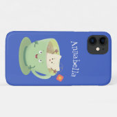 Cute teabag cup cartoon humor Case-Mate iPhone case (Achterkant (horizontaal))