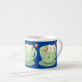 Cute teabag cup cartoon humor espresso kop (Voorkant rechts)