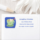 Cute teabag cup cartoon humor etiket (Insitu)