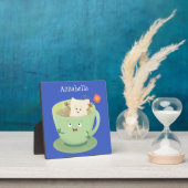 Cute teabag cup cartoon humor fotoplaat (Insitu)