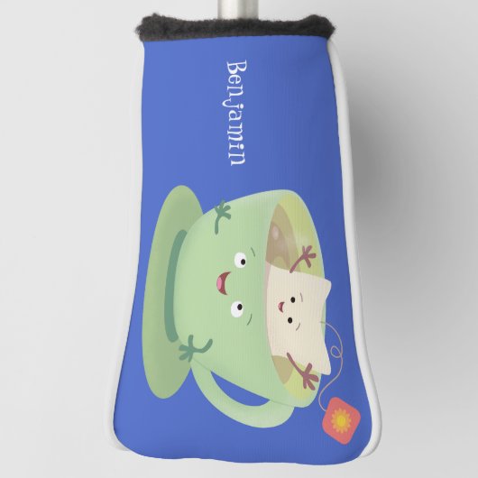 Cute teabag cup cartoon humor golfheadcover (Draai 90)