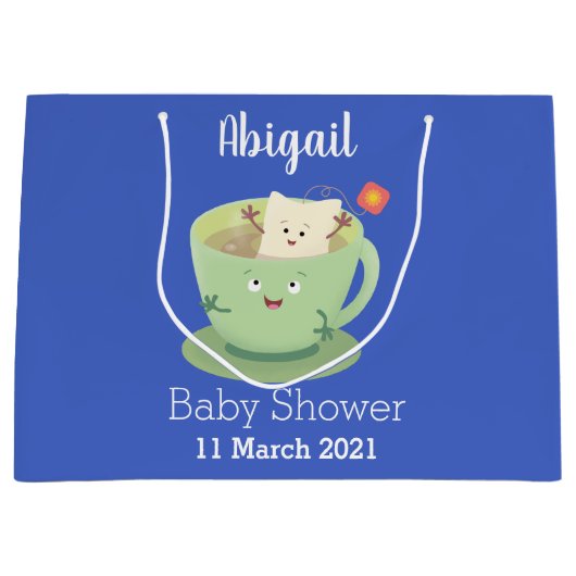 Cute teabag cup cartoon humor groot cadeauzakje (Voorkant)