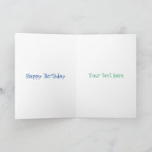 Cute teabag cup cartoon humor kaart (Binnen)