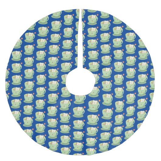 Cute teabag cup cartoon humor kerstboom rok (Voorkant)