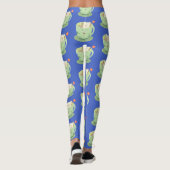 Cute teabag cup cartoon humor leggings (Achterkant)