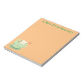 Cute teabag cup cartoon humor notitieblok (Linkerzijde)