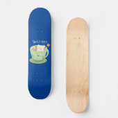 Cute teabag cup cartoon humor persoonlijk skateboard (Voorkant)