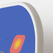 Cute teabag cup cartoon humor pickleball paddle (Links Detail)