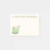 Cute teabag cup cartoon humor post-it® notes (Voorkant)