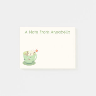 Cute teabag cup cartoon humor post-it® notes