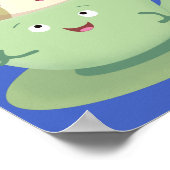 Cute teabag cup cartoon humor poster (Hoek)