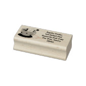 Cute teabag cup cartoon humor rubberstempel (Stempel)