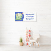 Cute teabag cup cartoon humor spandoek (Insitu)