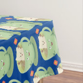 Cute teabag cup cartoon humor tafelkleed (Voorbeeld)