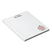 Cute Teach Love Inspire Teacher Appreciation Notitieblok (Schuin)