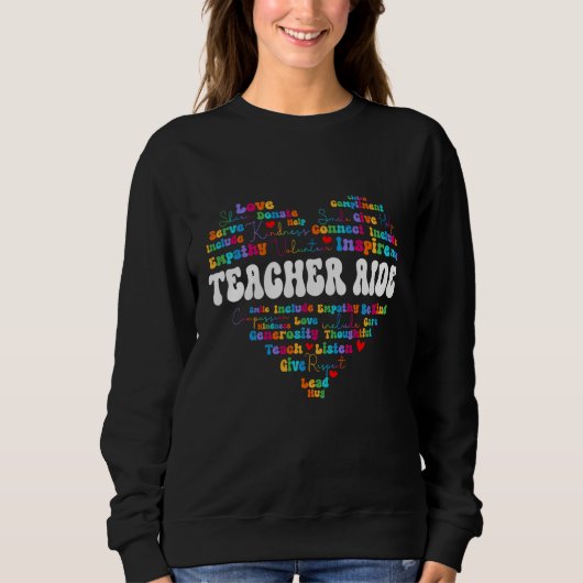 Cute Teacher Aide Appreciation Week back to school Trui (Voorkant)