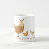 Cute Teacher Appreciation Chicken Pun Gift Koffiemok (Center)