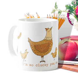 Cute Teacher Appreciation Chicken Pun Gift Koffiemok