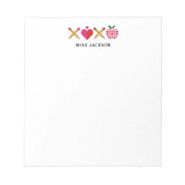 Cute Teacher Appreciation XOXO Kleurrijk Notitieblok