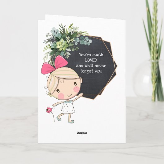 Cute Teacher Apprecied Meld Bedankt voor je kaart (Achterkant)