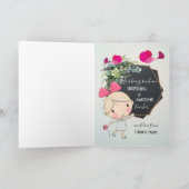 Cute Teacher Apprecied Meld Bedankt voor je kaart (Binnen)