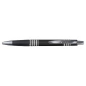 Cute Teacher Black White Stripes Personated Pen (Achterkant)