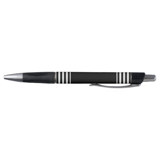 Cute Teacher Black White Stripes Personated Pen (Bodem)