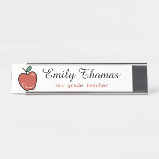 Cute Teacher Bureau Naambordje (Voorkant)