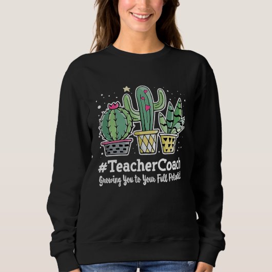Cute Teacher Coach Appreciation Week Back to Schoo Trui (Voorkant)