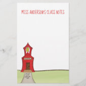 Cute Teacher Educator School Letterhead Briefpapier (Voorkant)