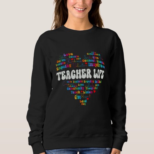 Cute Teacher Life Appreciation Week back to school Trui (Voorkant)