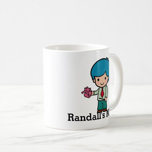 Cute Teacher met hart Koffiemok (Voorkant rechts)