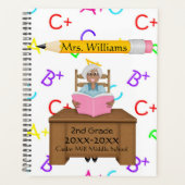 Cute Teacher/Pencil Custom Teacher Planner (Voorkant)