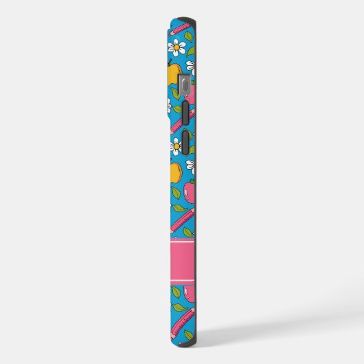 Cute Teacher Phone Case | Personalized Name iPhone Hoesje (Linkerkant)