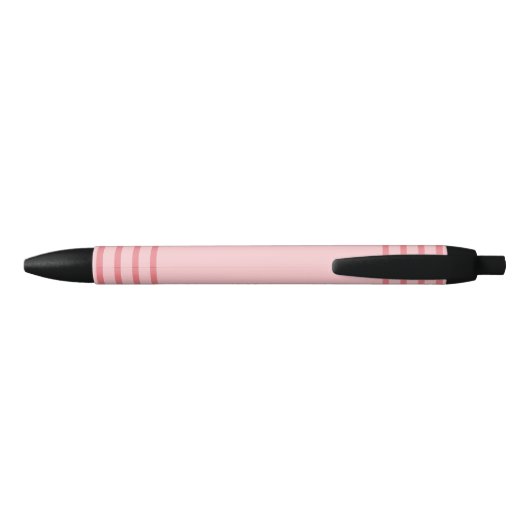 Cute Teacher Pink Typography Personalized Zwarte Inkt Pen (Achterkant)