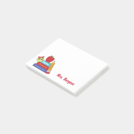 Cute Teacher Post It Notes (Schuin)