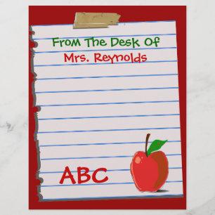 Cute Teacher Stationery