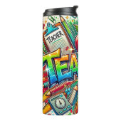 Cute Teacher Thermosbeker (Gedraaid links)