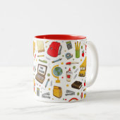 Cute Teacher Tweekleurige Koffiemok (Voorkant rechts)