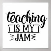 Cute Teaching is mijn jamwoord art classroom poste Poster (Voorkant)