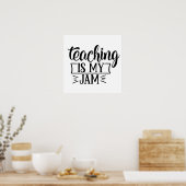 Cute Teaching is mijn jamwoord art classroom poste Poster (Keuken)
