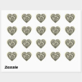 Cute teal konijn happy Easter stickers (Vel)