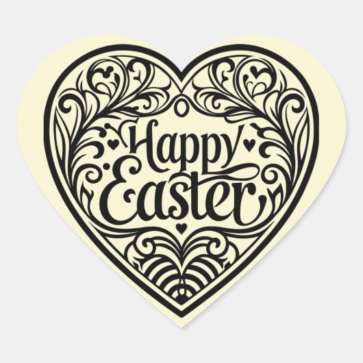 Cute teal konijn happy Easter stickers (Voorkant)