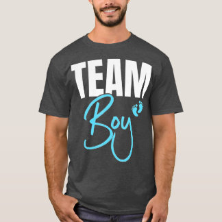 Cute Team Boy gender onthult party Idee for dad T-shirt