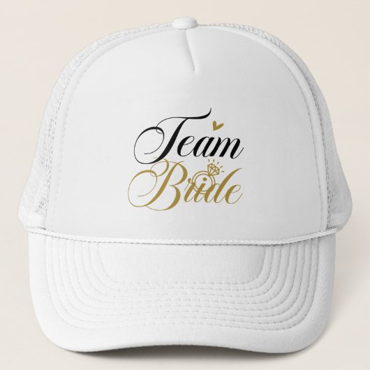 Cute Team Bride Wedding party Trucker Pet (Voorkant)