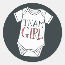 Cute Team Girl Gender onthullen sticker