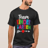 Cute Team Kindergarten Teacher Students Funny Back T-shirt (Voorkant)