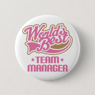 Cute Team Manager Cadeft Ronde Button 5,7 Cm