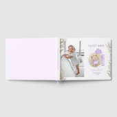Cute Teddy Bear 1st Birthday Foto Guest Book Gastenboek (Volledig)