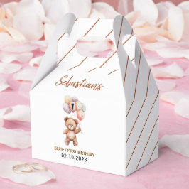 Cute Teddy Bear 1st Birthday | Sweet Bear Bedankdoosjes